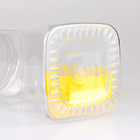 550ml Transparent PET Jars Food Grade Screw Plastic Jar