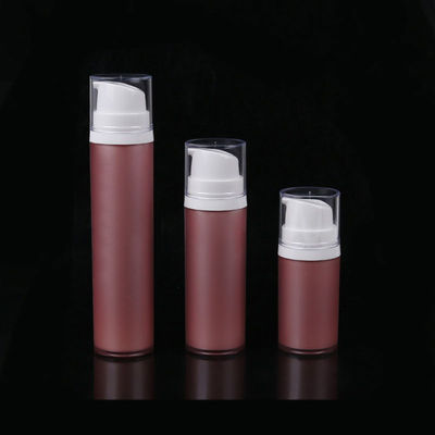 Hermosa botella de bomba sin aire de acrílico verde / marrón de 15/30/50 ml